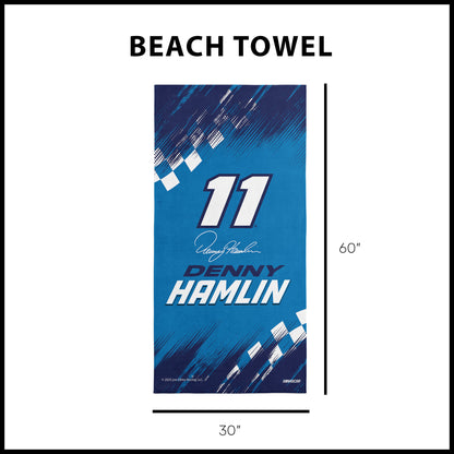 NASCAR Denny Hamlin Beach Towel Dimensions