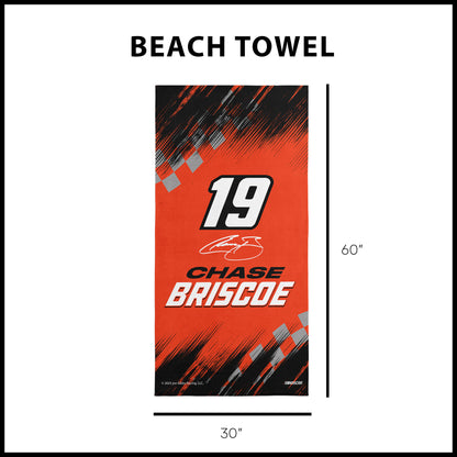NASCAR Chase Briscoe Beach Towel Dimensions