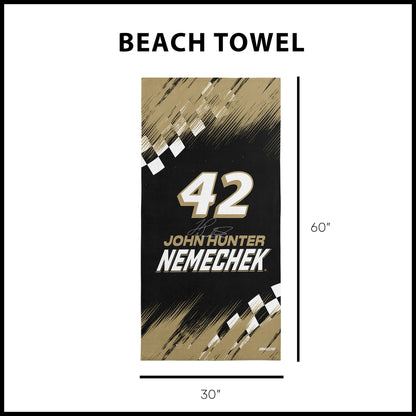 NASCAR John Hunter Nemechek Beach Towel Dimensions