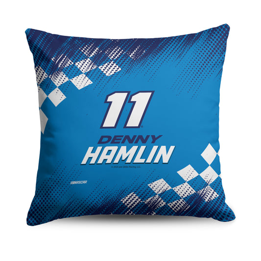 NASCAR Denny Hamlin OFFICIAL throw pillow