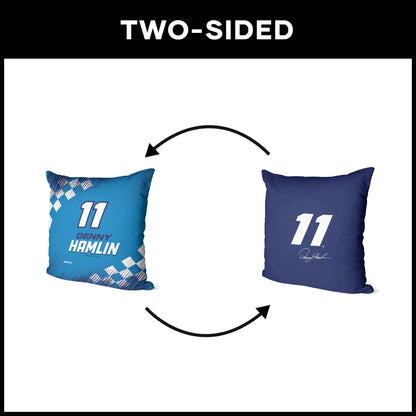 NASCAR Denny Hamlin OFFICIAL double sided throw pillow