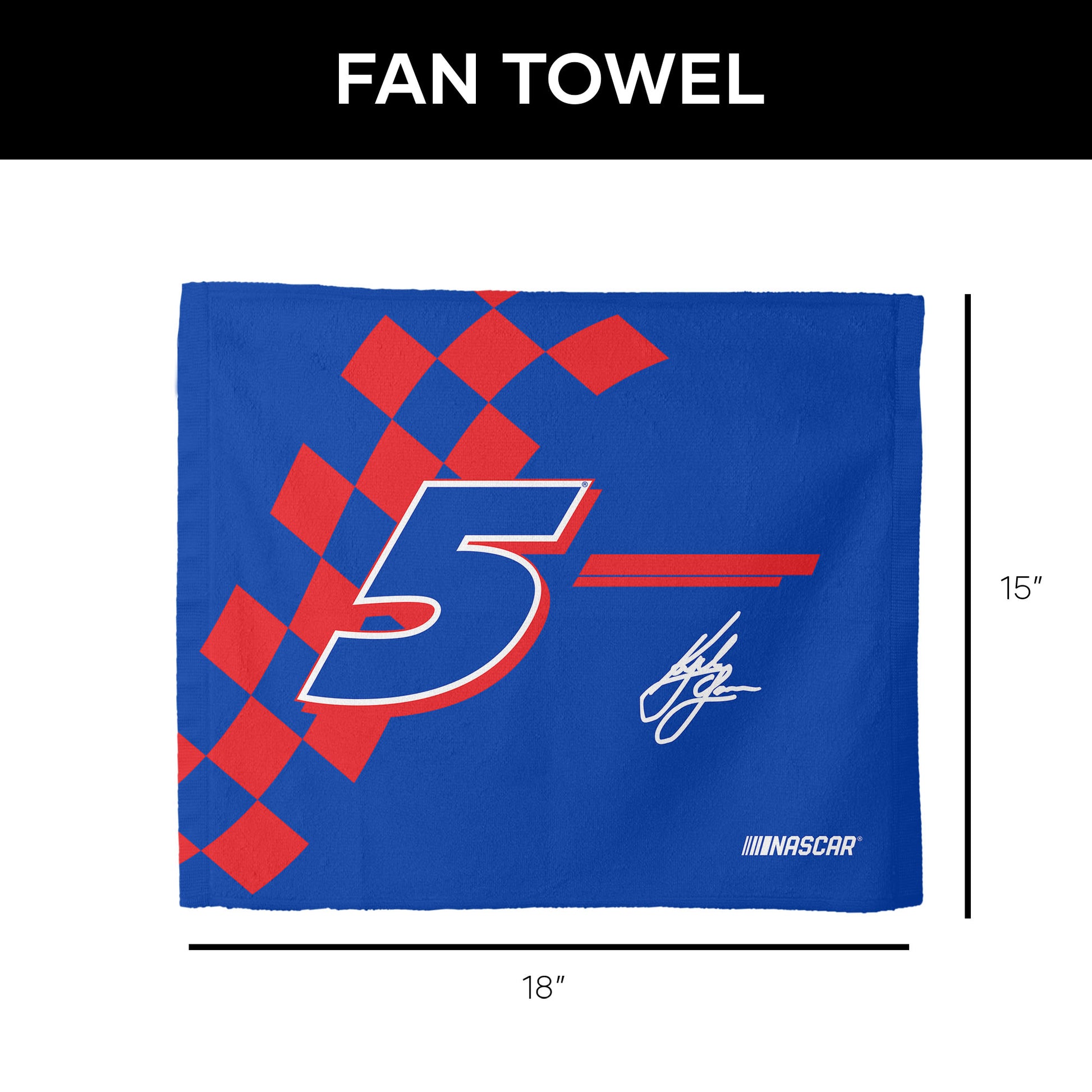 NASCAR Kyle Larson Fan Towel set dimensions
