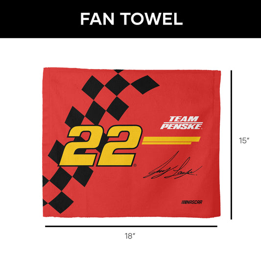 NASCAR Joey Logano Fan Towel set dimensions