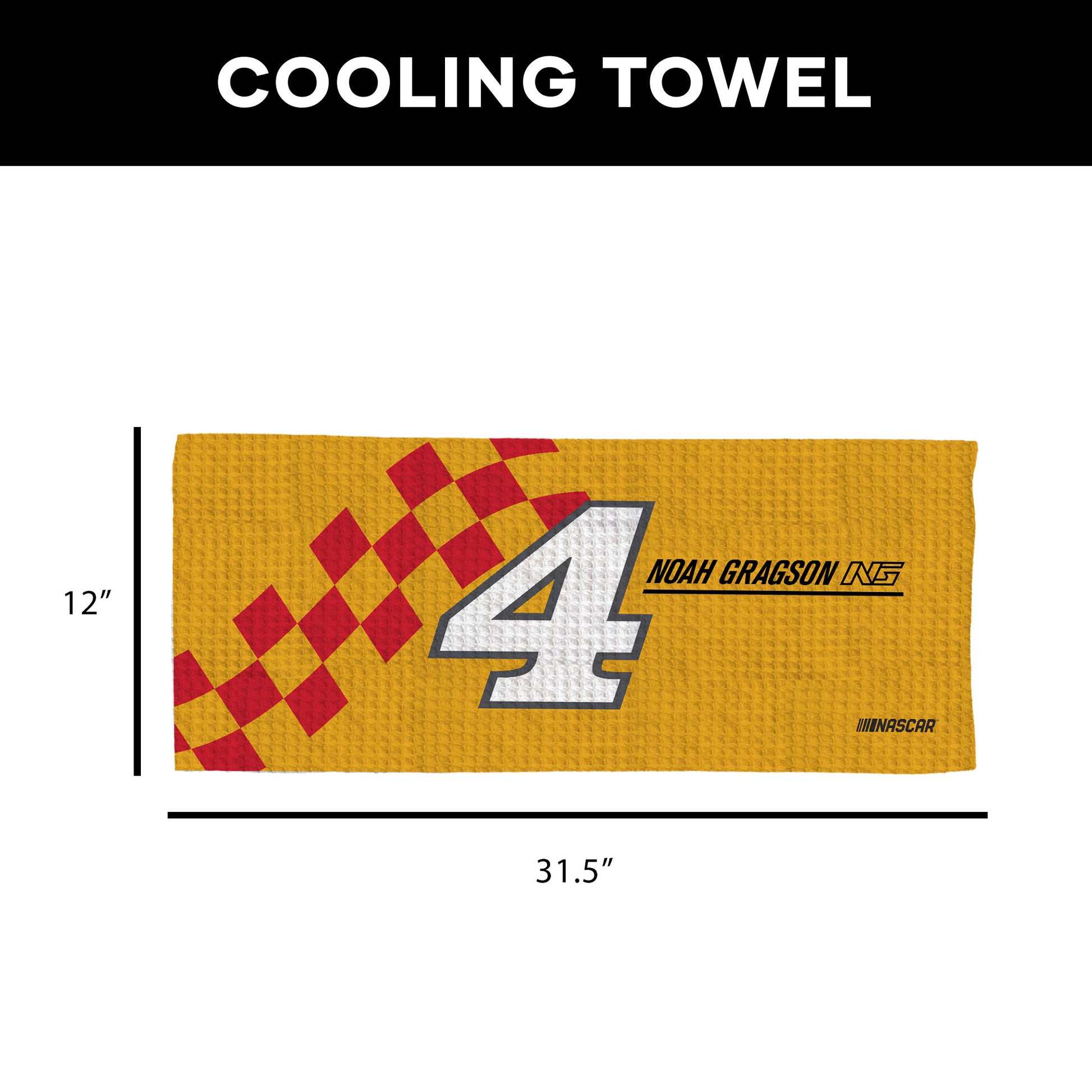 NASCAR Noah Gragson Sweat Absorbing Towel Dimensions
