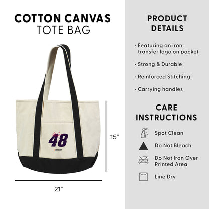 NASCAR Alex Bowman Canvas Tote Dimensions