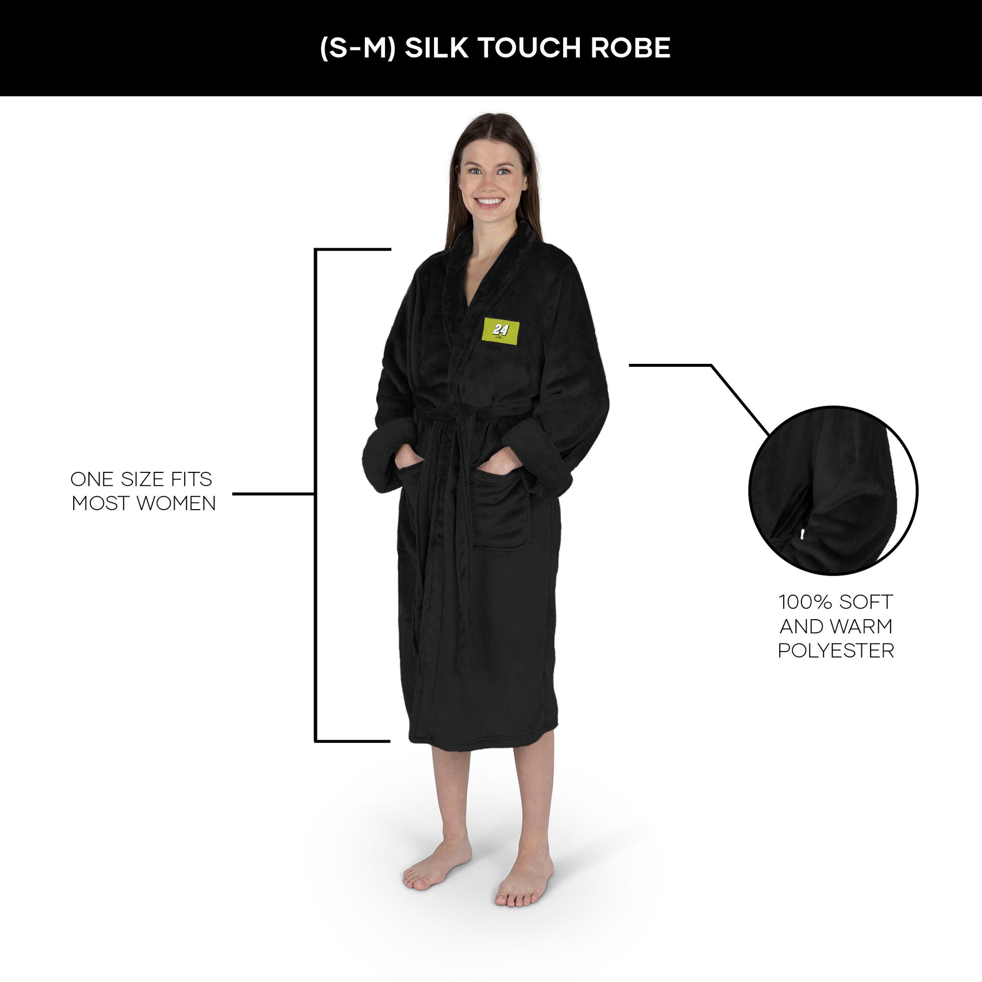 William Byron silk touch women bathrobe
