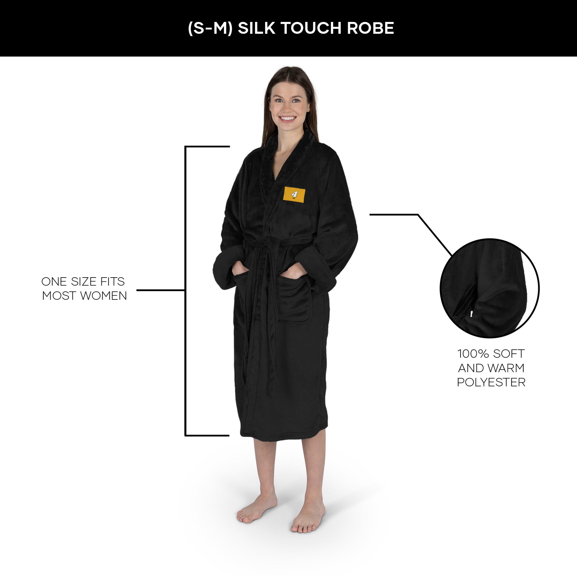 Noah Gragson silk touch women bathrobe