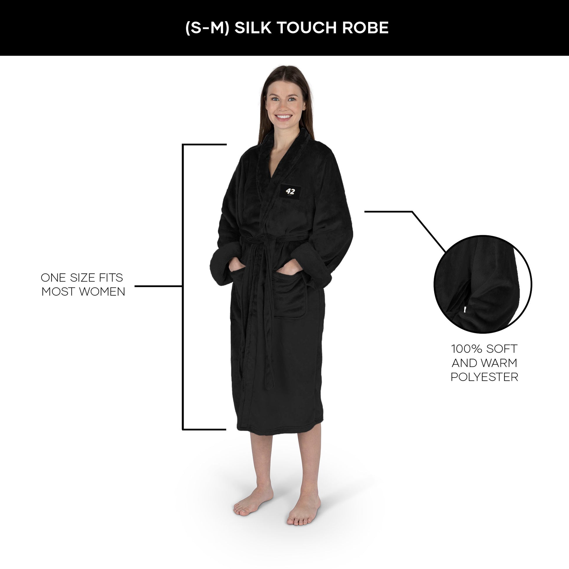 John Hunter Nemechek silk touch women bathrobe