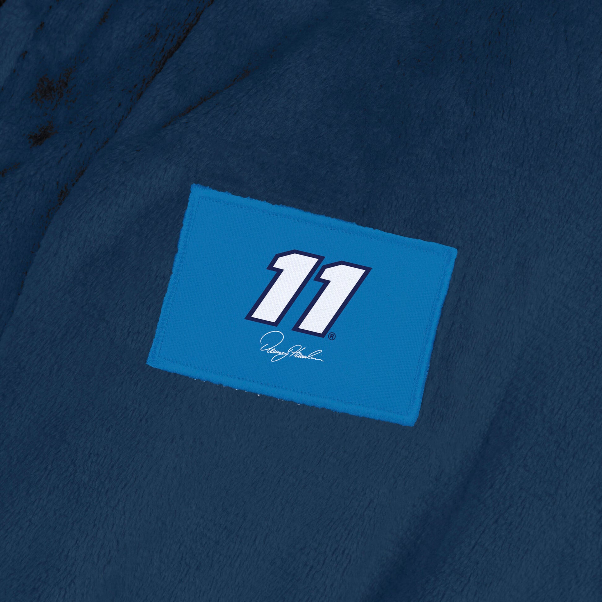 Denny Hamlin silk touch bathrobe logo patch