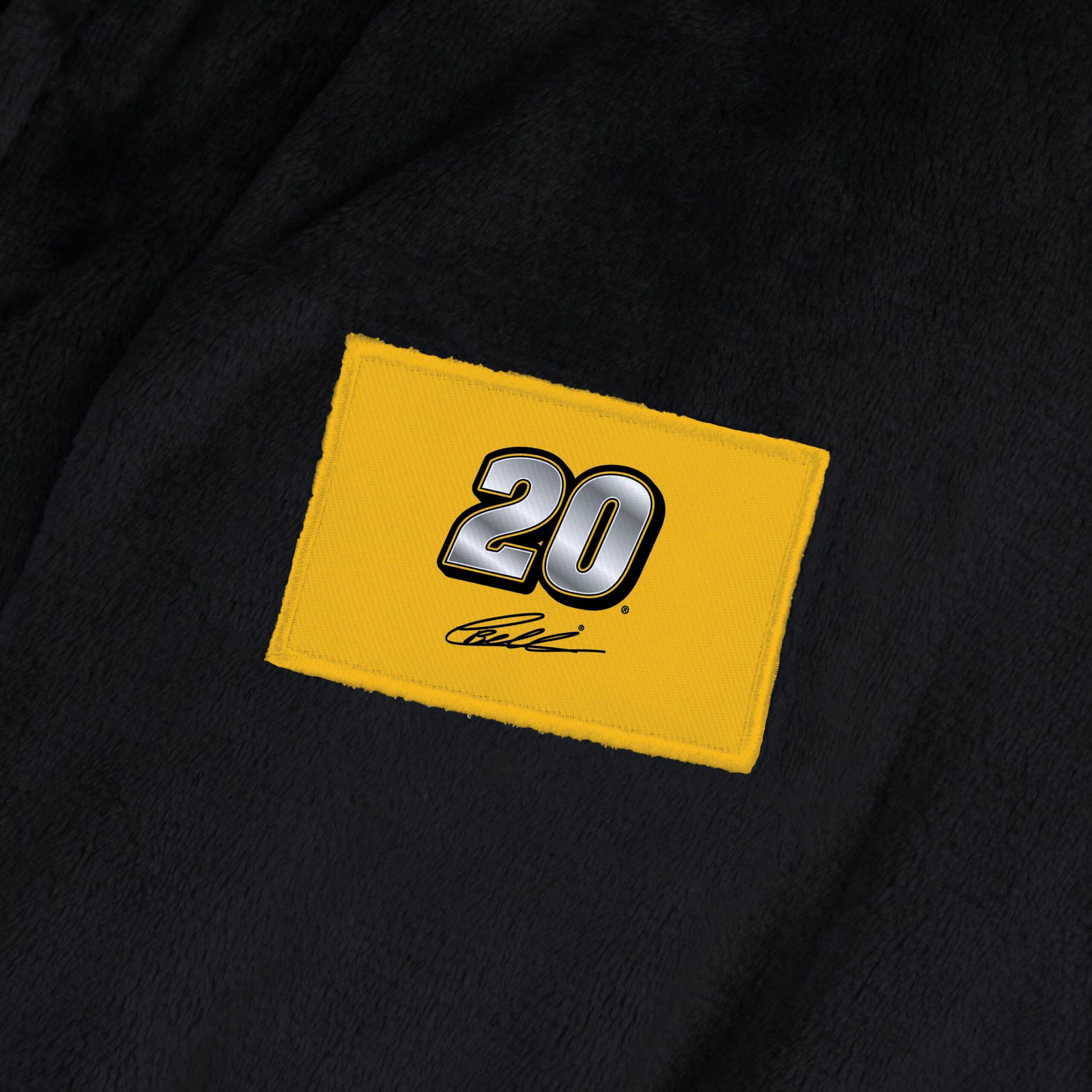 Christopher Bell silk touch bathrobe logo patch