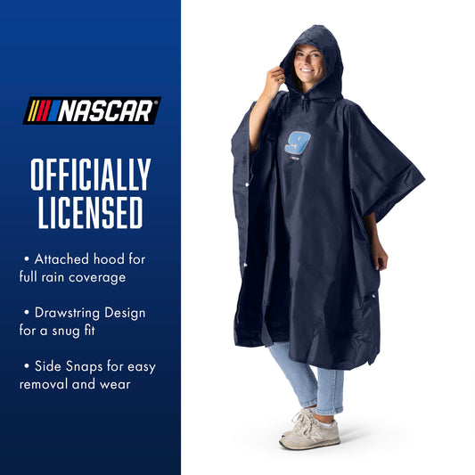 NASCAR Chase Elliot rain poncho with carrying pouch