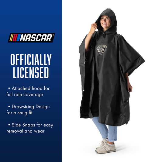 NASCAR Erik Jones rain poncho with carrying pouch