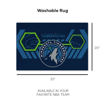 Minnesota Timberwolves Washable Rug Dimensions