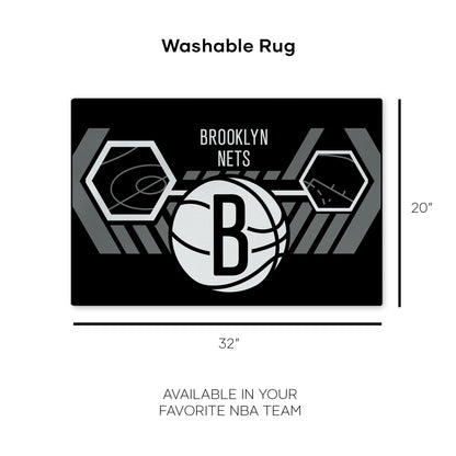 Brooklyn Nets Washable Rug Dimensions