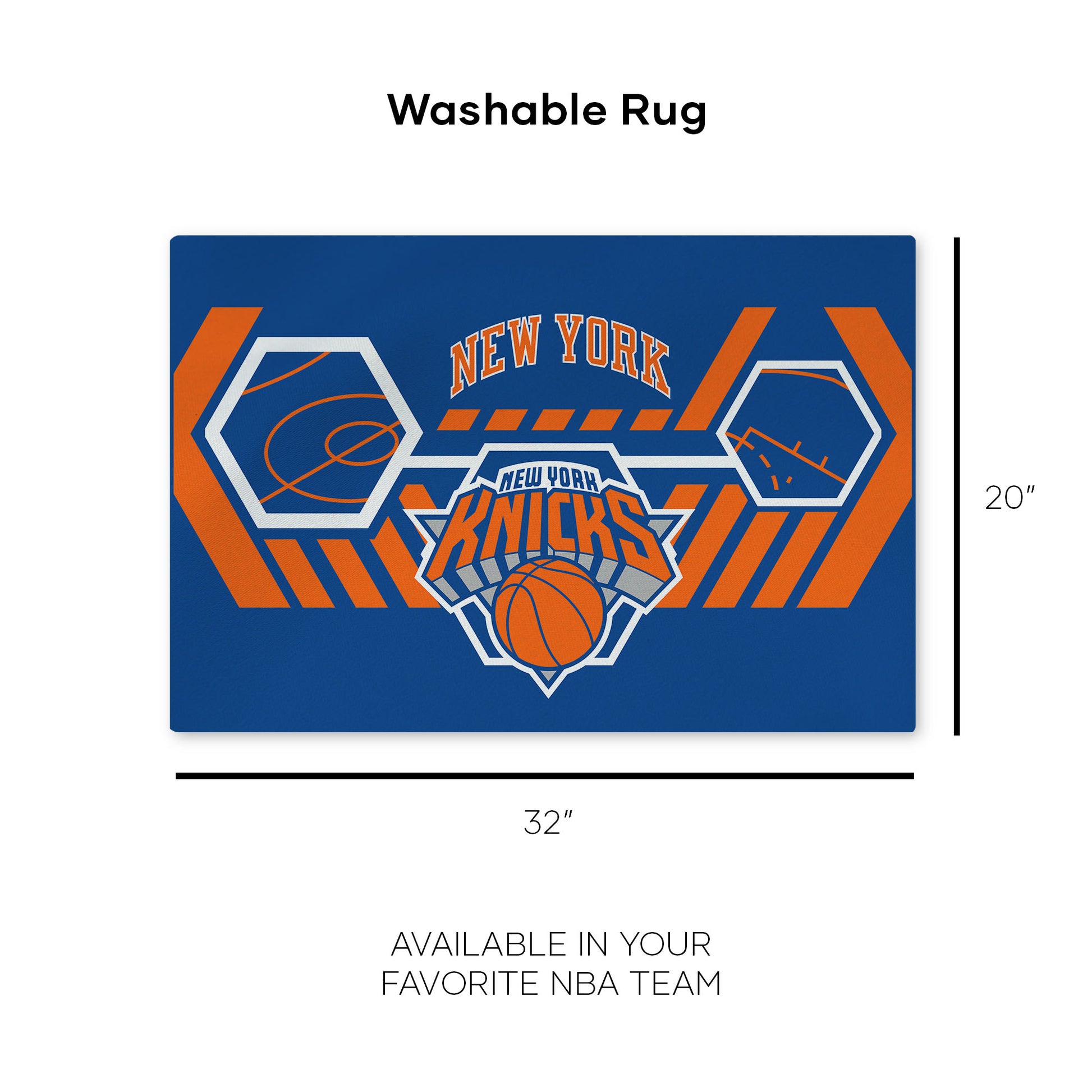 New York Knicks Washable Rug Dimensions