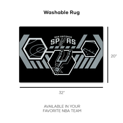 San Antonio Spurs Washable Rug Dimensions