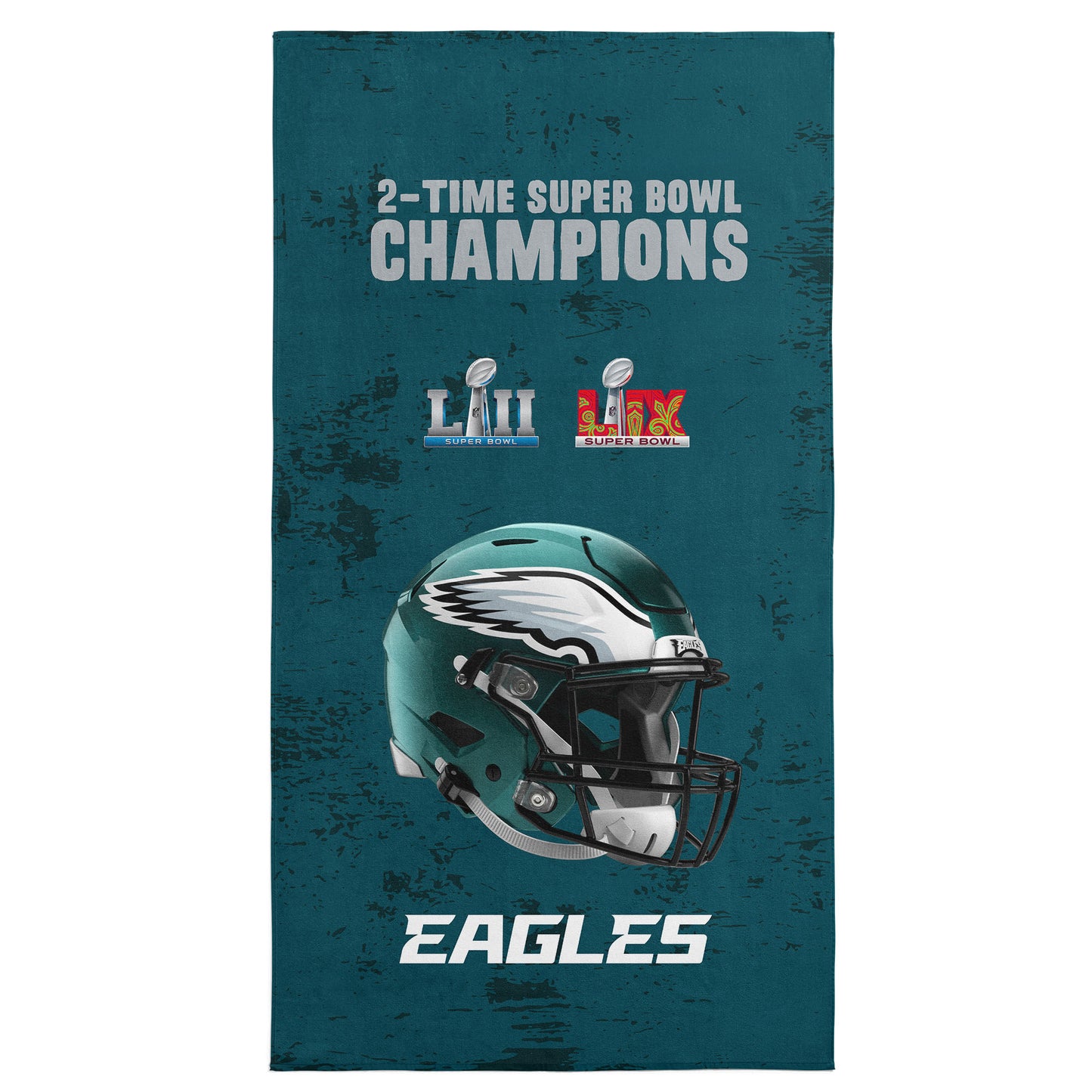 Philadelphia Eagles Multi Super Bowl Champs Beach Towel