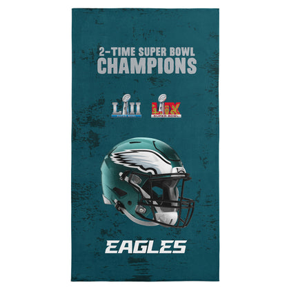 Philadelphia Eagles Multi Super Bowl Champs Beach Towel