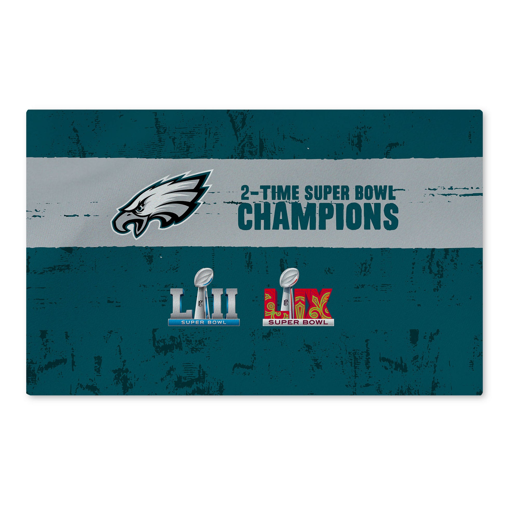 Philadelphia Eagles Multi Super Bowl Champions Washable Rug