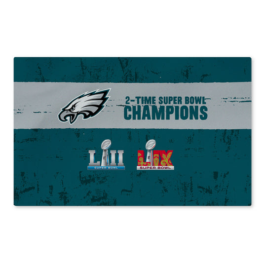 Philadelphia Eagles Multi Super Bowl Champions Washable Rug
