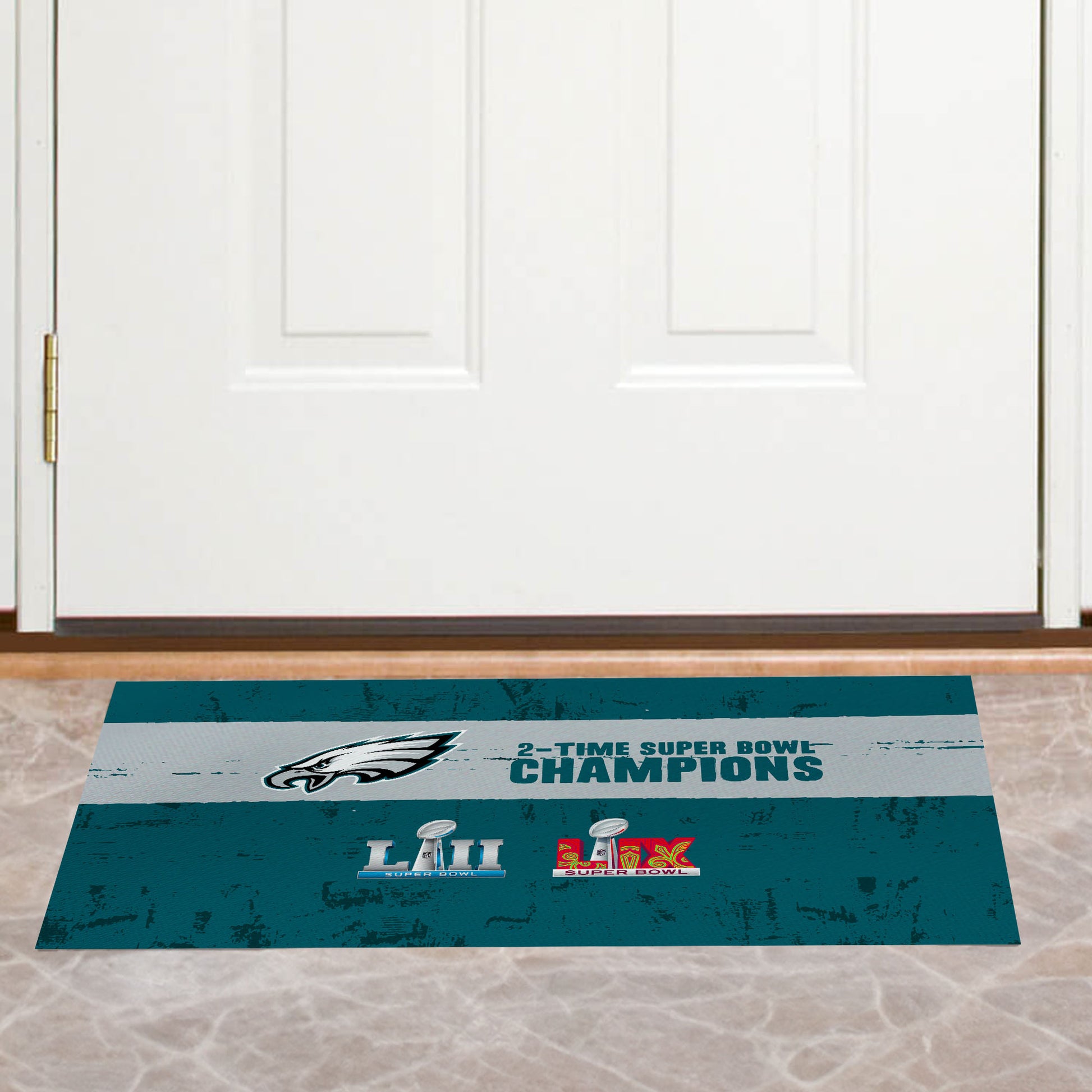 Philadelphia Eagles Multi Super Bowl Champions Washable Floor Rug