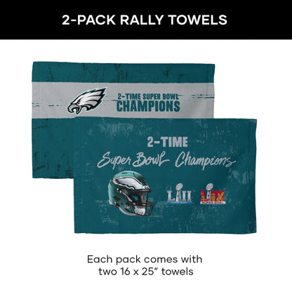 Philadelphia Eagles Multi Super Bowl Champs Terrible Towels Dimensions