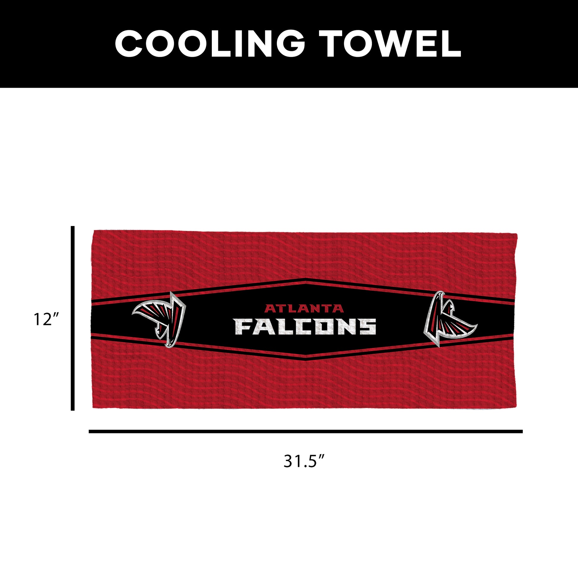 Atlanta Falcons Sweat Absorbing Towel Dimensions
