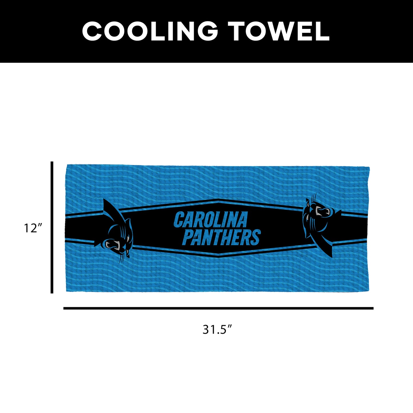 Carolina Panthers Sweat Absorbing Towel Dimensions