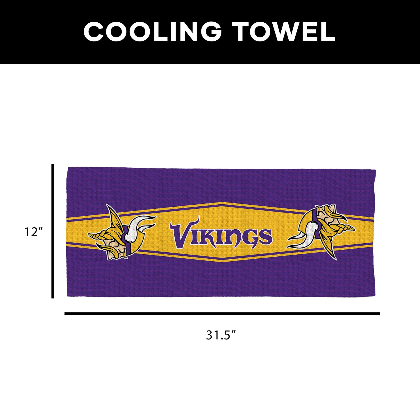 Minnesota Vikings Sweat Absorbing Towel Dimensions