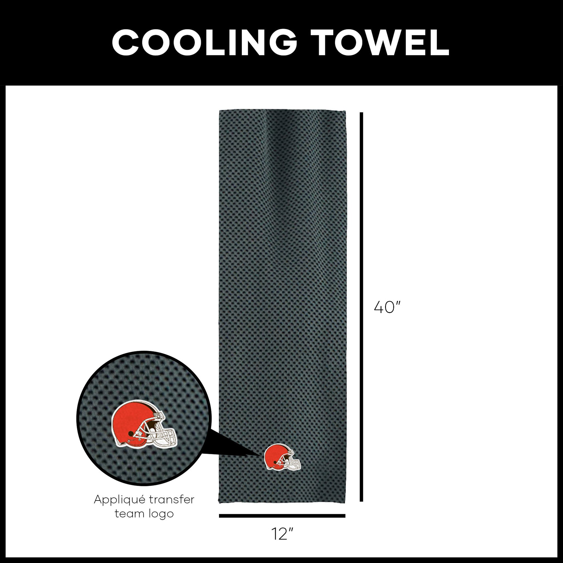 Cleveland Browns Cooling Workout Towel Dimensions