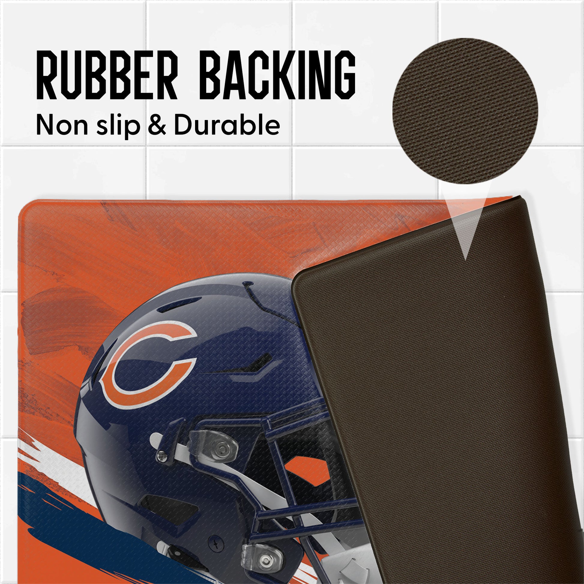 Chicago Bears embossed floor mat