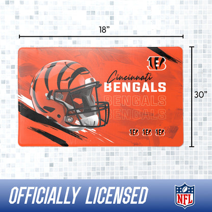 Cincinnati Bengals bath rug dimensions