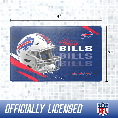 Buffalo Bills bath rug dimensions