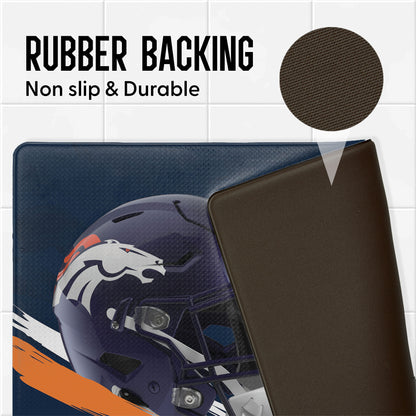 Denver Broncos embossed floor mat