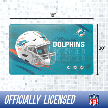 Miami Dolphins bath rug dimensions