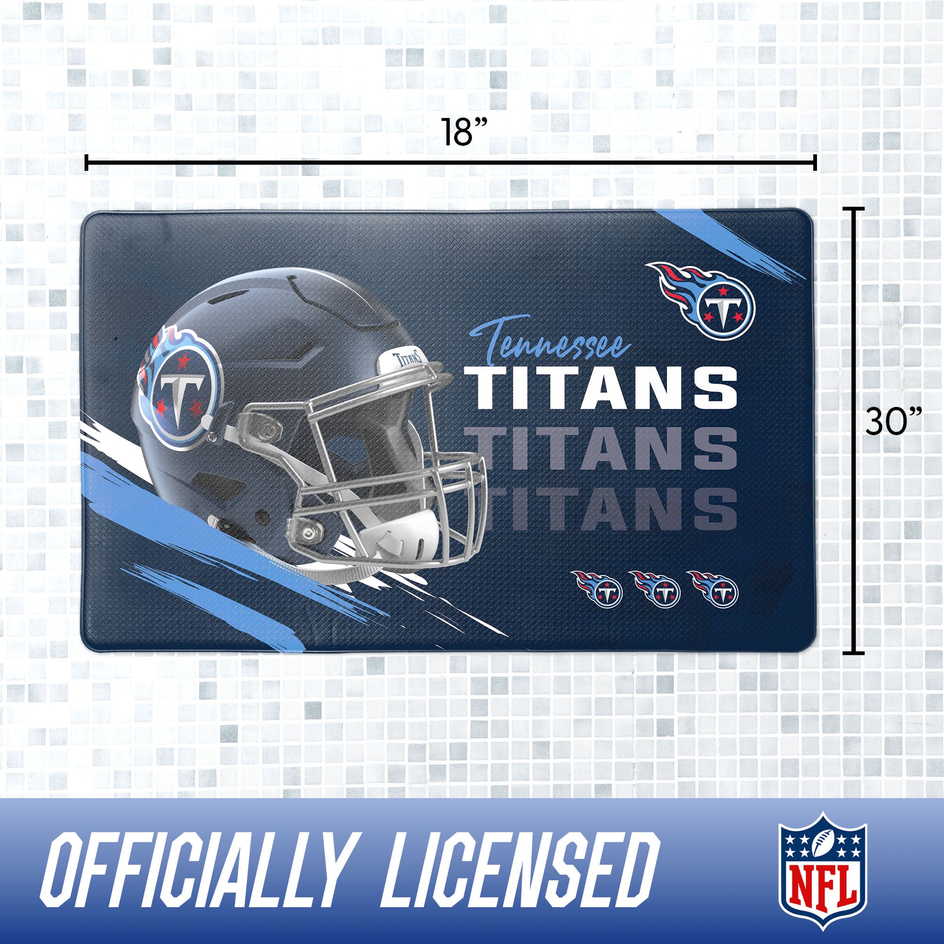 Tennessee Titans bath rug dimensions