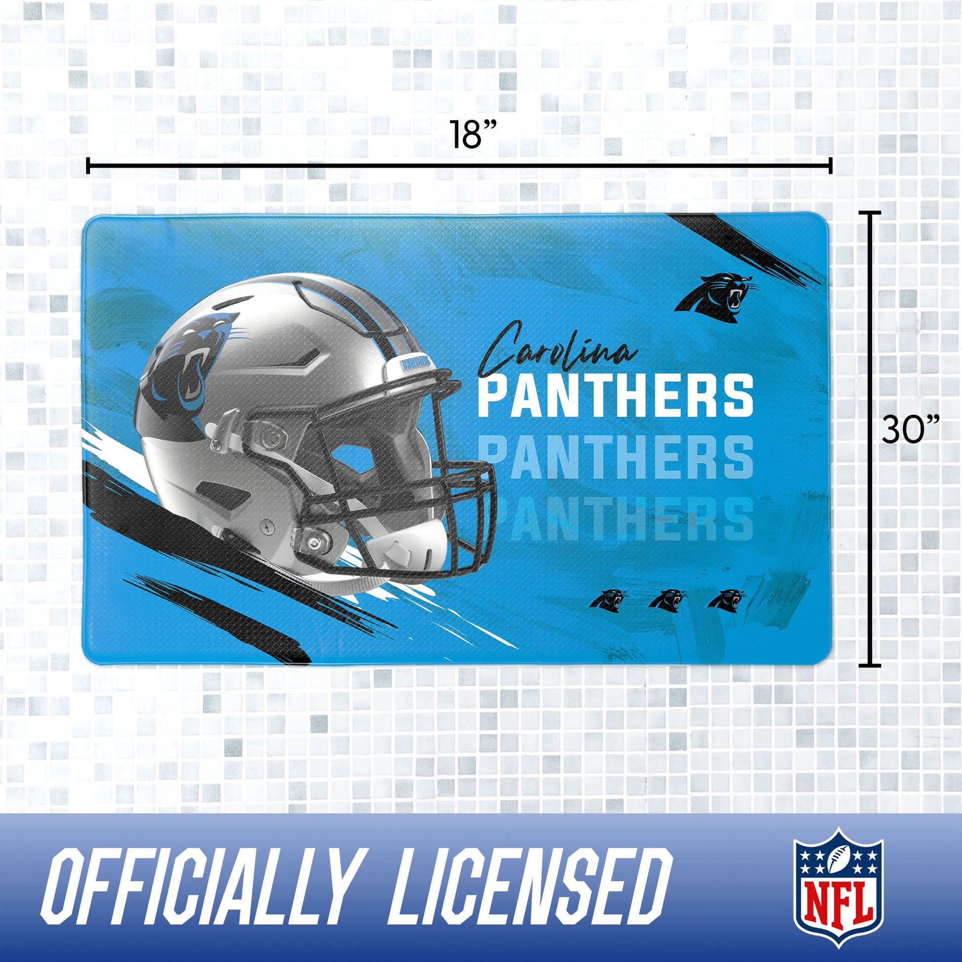 Carolina Panthers bath rug dimensions