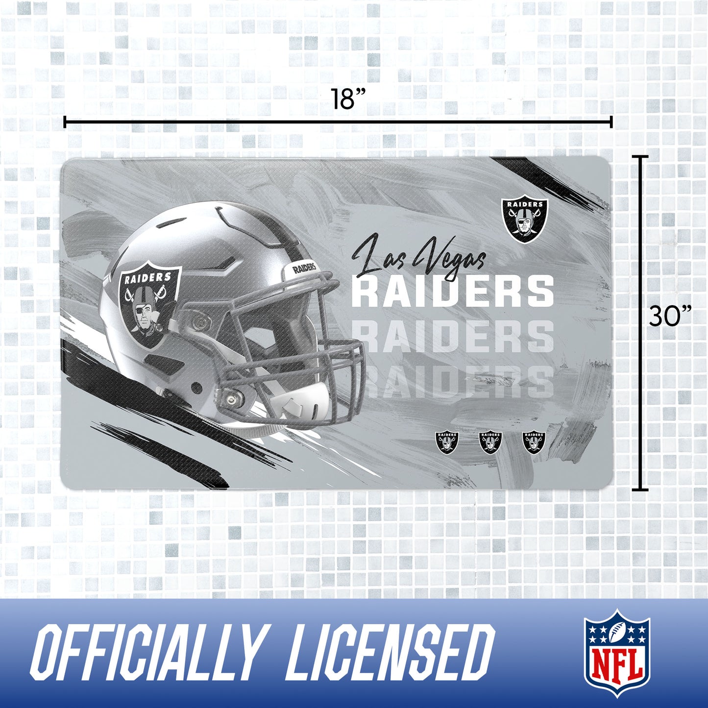 Las Vegas Raiders bath rug dimensions