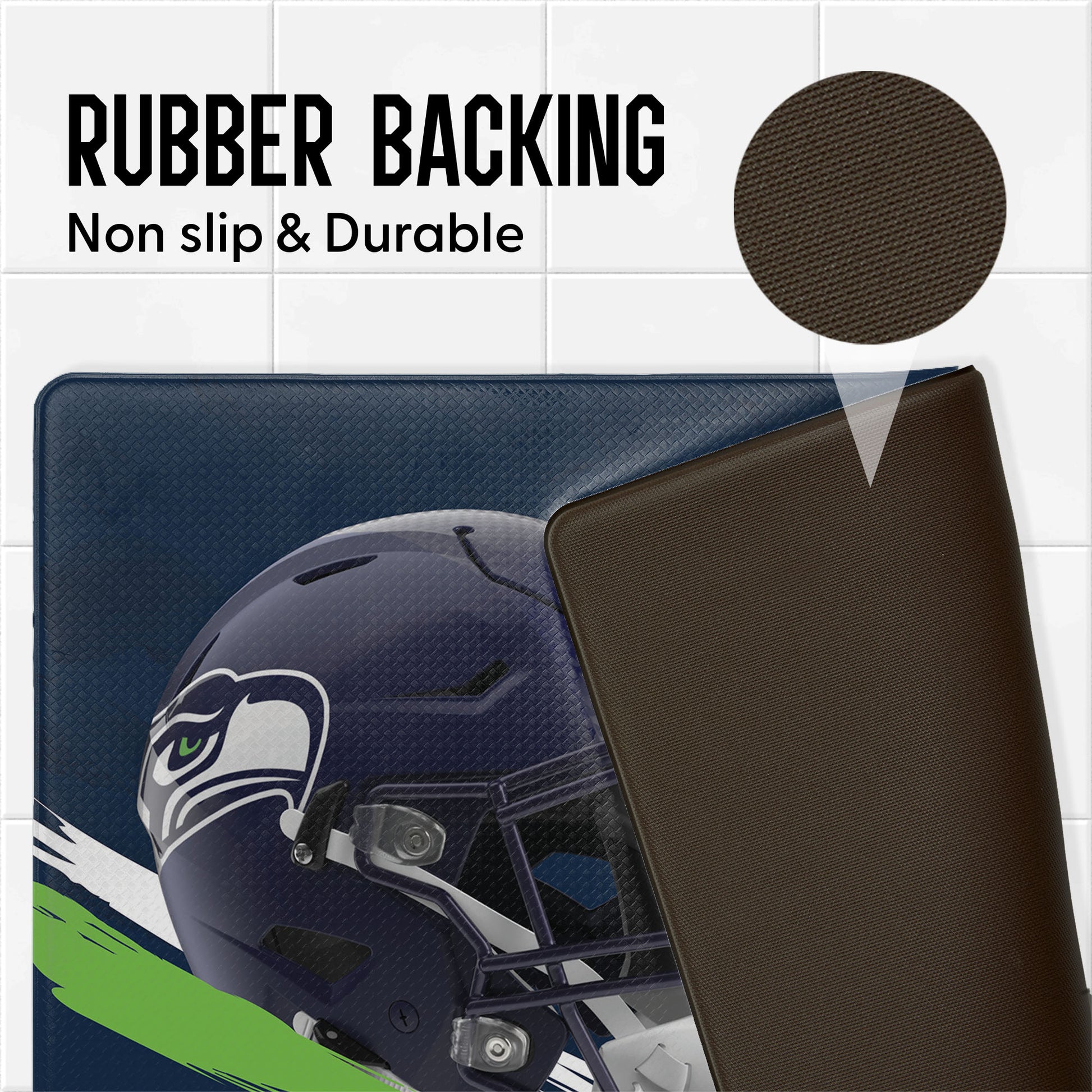 Seattle Seahawks embossed floor mat