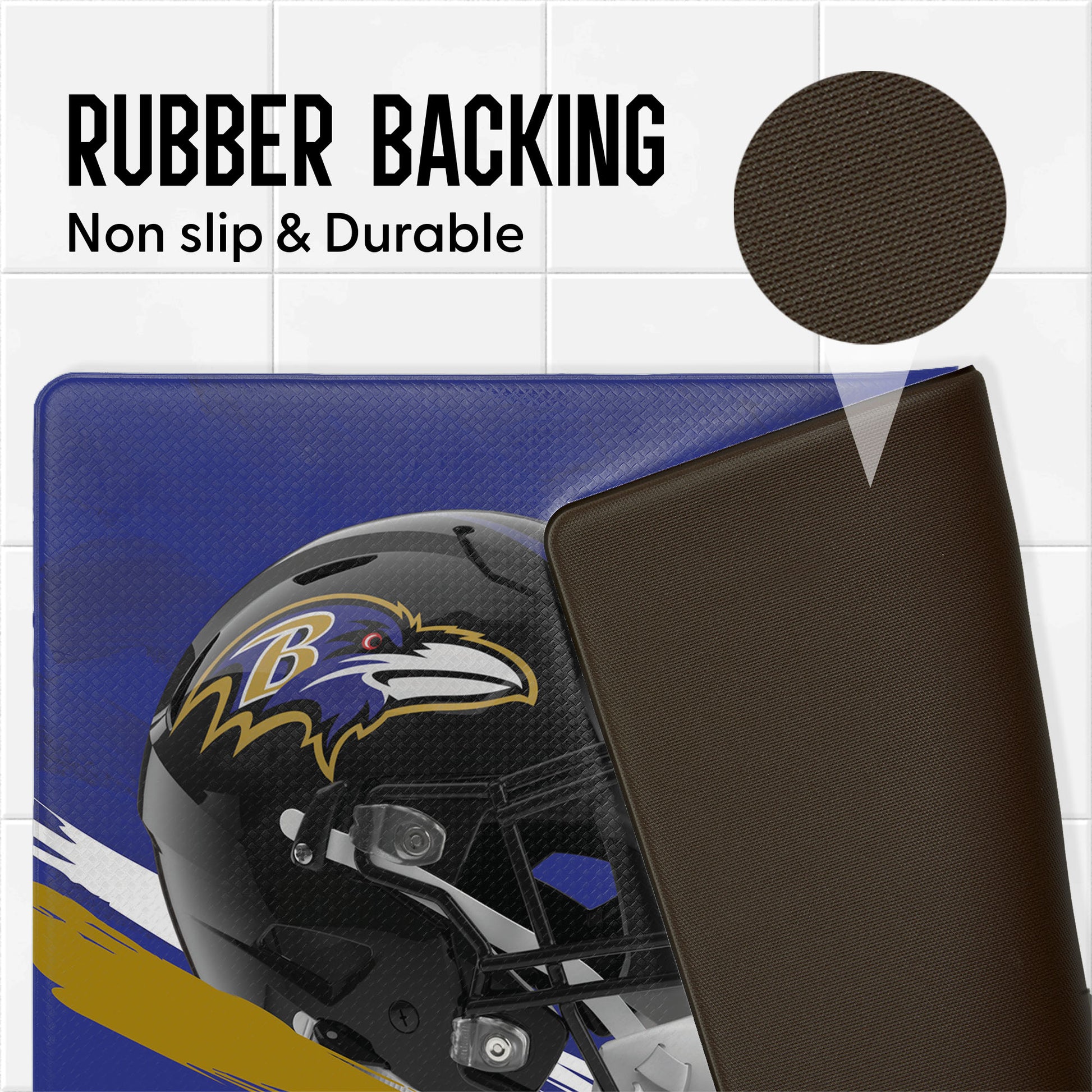 Baltimore Ravens embossed floor mat