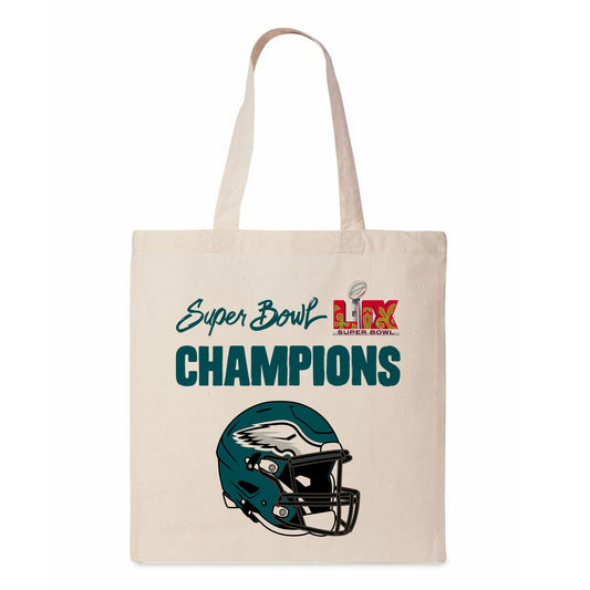 Philadelphia Eagles Super Bowl 59 Champs Canvas Tote