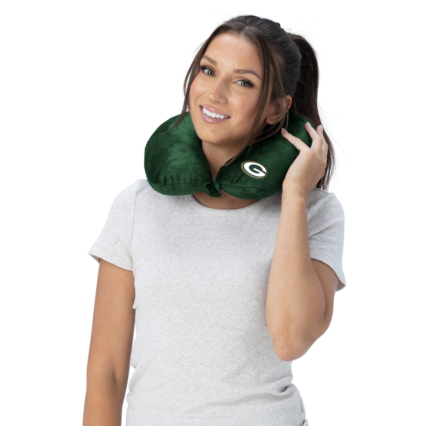 Green Bay Packers Travel Neck Roll Pillow