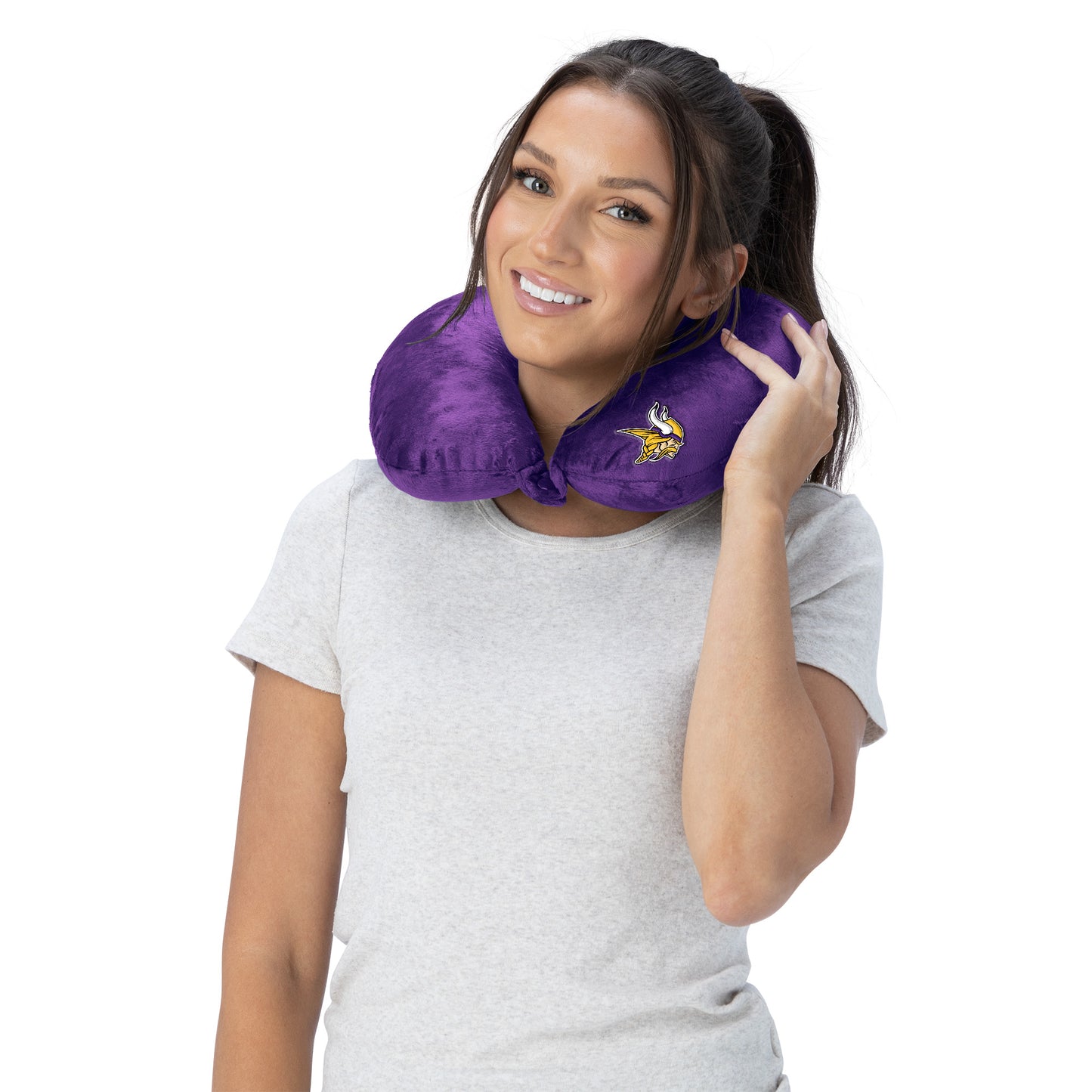 Minnesota Vikings Travel Neck Roll Pillow