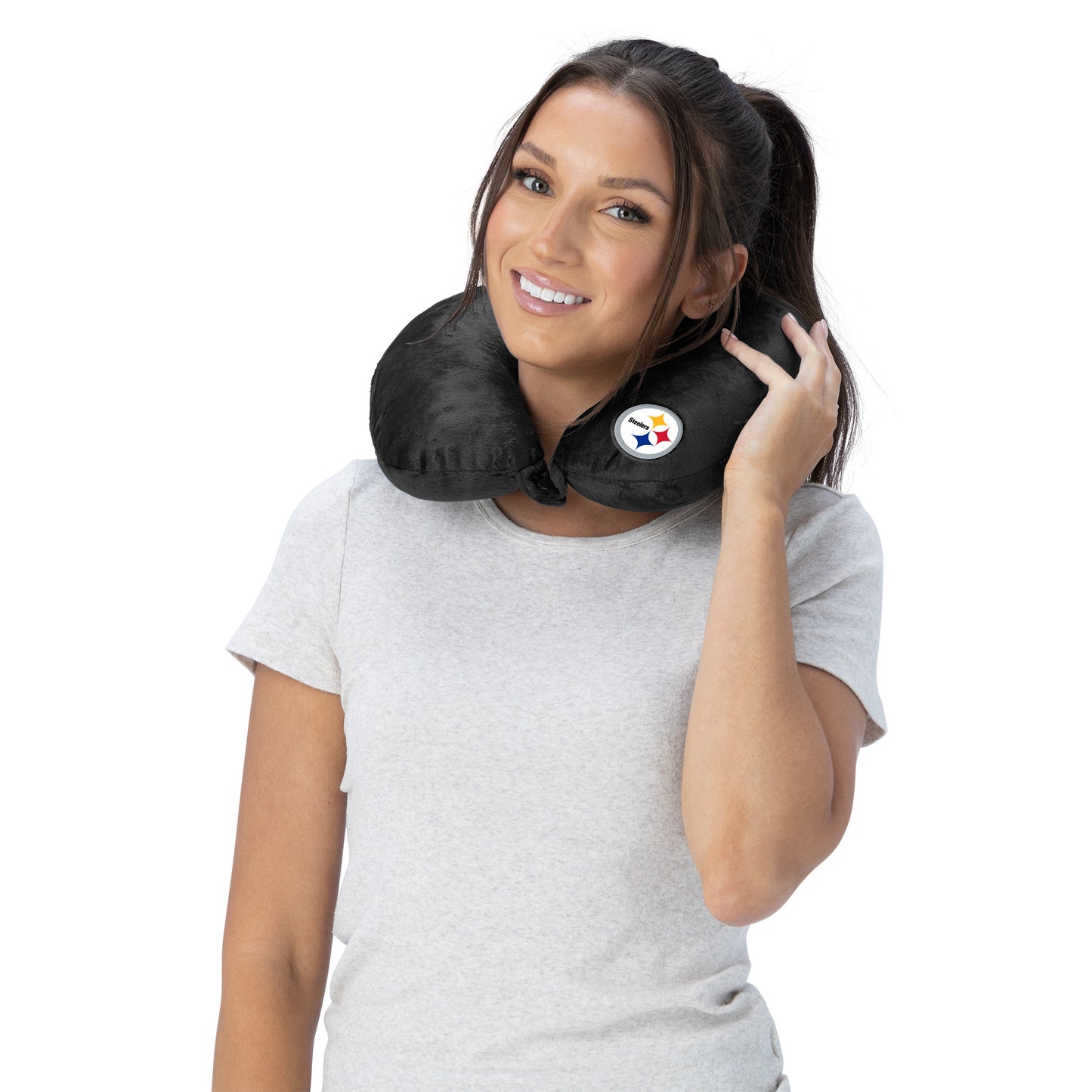 Pittsburgh Steelers Travel Neck Roll Pillow
