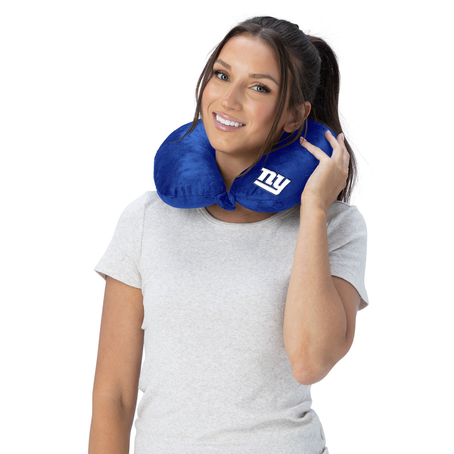 New York Giants Travel Neck Roll Pillow