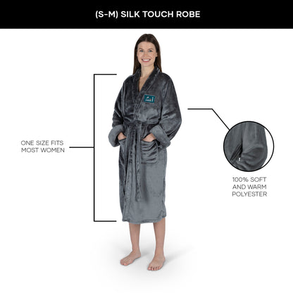 Philadelphia Eagles Super Bowl Champions silk touch charcoal women bathrobe