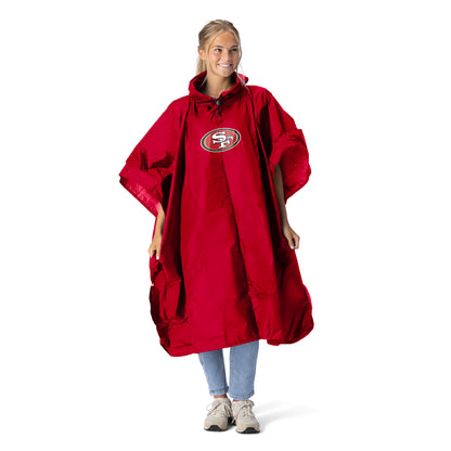San Francisco 49ers rain poncho