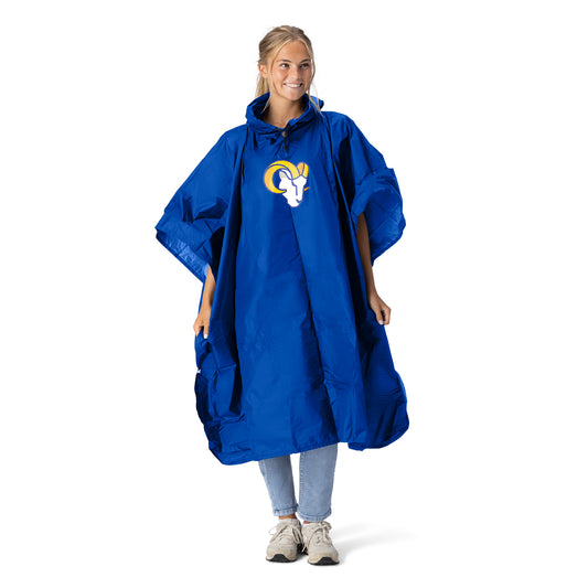Los Angeles Rams rain poncho