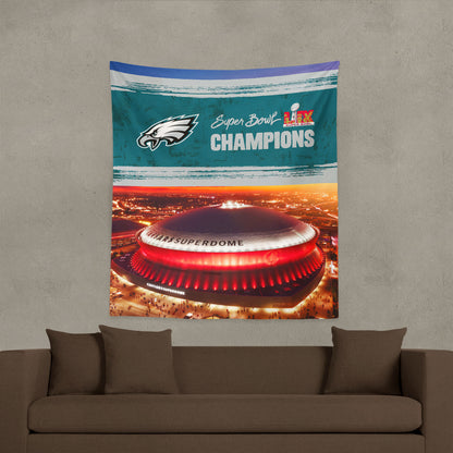Philadelphia Eagles Super Bowl Champs Large Wall Hanging Lifestyle