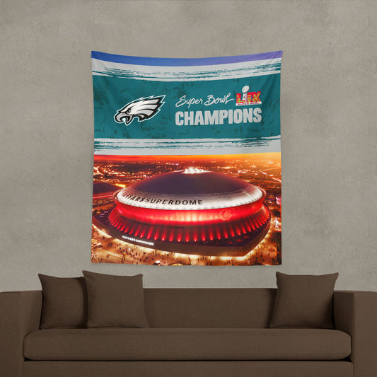 Philadelphia Eagles Super Bowl Champs Large Wall Hanging Lifestyle